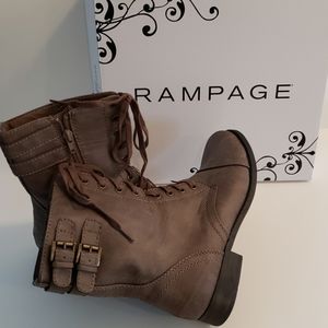 Rampage Taupe 1" Heel Boots Size 8